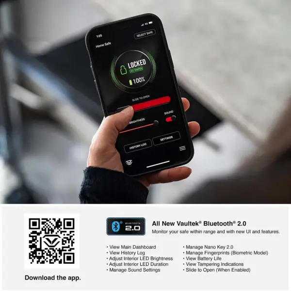 Vaultek VS20 Bluetooth Rugged Smart Keypad Safe - Image 5