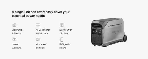 EcoFlow DELTA Pro 3 Portable Power Station + EcoFlow DELTA Pro 3 Extra Battery Bundle - Image 5