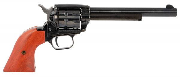 Heritage Mfg RR22999MB6 Rough Rider  22 LR 22 WMR 9 Shot, 6.50" Black Steel Barrel, Black Zinc Alloy Frame, Black Cylinder, Cocobolo Grip, Hammer/Thumb Safety, Exposed Hammer