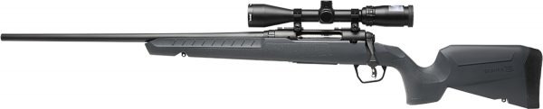 Savage Arms 32254 Axis 2 XP Combo Compact 308 Win 4+1 20" Matte Black Heavy Sporter Barrel & Drilled & Tapped Carbon Steel Receiver, Fixed Matte Gray Synthetic Stock, Left Hand, Boresighted 3-9x40mm