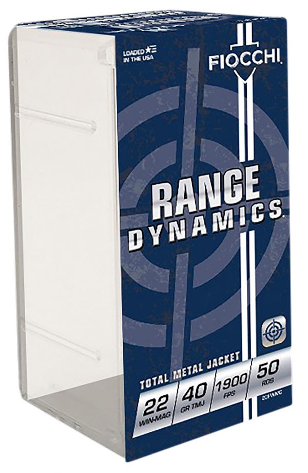 Fiocchi 22FWMC Field Dynamics Performance 22WMR 40gr Total Metal Jacket 50 Per Box/40 Case