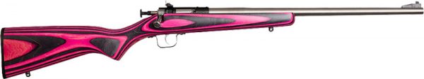 CRICKETT RIFLE G2 22LR - S/S PINK/BLACK LAMINATE