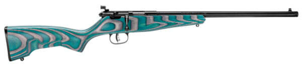 Savage Arms 13802 Rascal  Youth 22 LR 1rd 16.12" Matte Blued Barrel, Matte Blued Carbon Steel Receiver, Boyd's Minimalist Gray & Teal Hybrid Laminate Stock, Right Hand