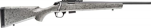 Bergara Rifles BMR005 BMR  Full Size 17 HMR 5+1/10+1 20" Matte Blued Steel Threaded Barrel & Drilled & Tapped Steel Receiver, Fixed Gray/Black Speckled Synthetic Stock