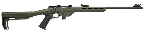 Citadel CIT22LRBLTODG Trakr  22 LR 10+1 18" Blued Steel Barrel & Receiver, OD Green Synthetic Stock