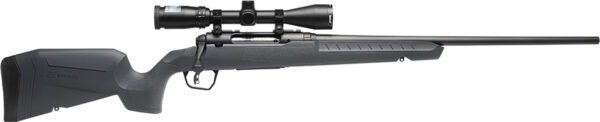 Savage Arms 32172 Axis 2 XP Combo 22-250 Rem 4+1 22" Black Sporter Barrel, Black Drilled & Tapped Steel Receiver, Fixed Gray Synthetic Stock, Right Hand, Boresighted 3-9x40