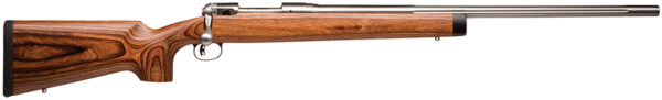 Savage Arms 19139 12 BVSS 308 Win Caliber with 4+1 Capacity, 26" Barrel, Matte Stainless Metal Finish & Satin Brown Laminate Stock Right Hand (Full Size)