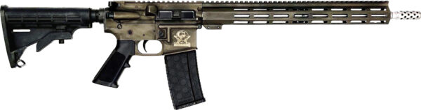 GLFA AR15 BATTLEWORN 223 WYLDE - 16" S/S BBL BRONZE