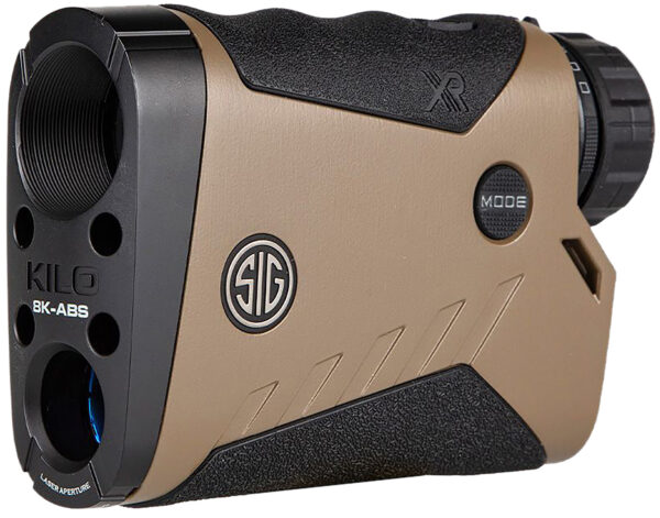 Sig Sauer Electro-Optics SOK8K701 KILO8K ABS Monocular Laser Rangefinder Flat Dark Earth Rubber Armor 7x25mm 8000 yds Max Distance 304x256 Active Matrix OLED Display