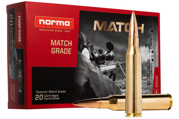 Norma Ammunition 10185442 Dedicated Precision Golden Target Match 338LapuaMag 250gr Hollow Point Boat Tail 20 Per Box/10 Case