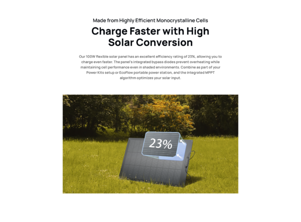 EcoFlow 100W Flexible Solar Panel - Image 7
