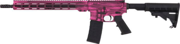 GLFA AR15 BATTLEWORN 223 WYLDE - 16" NIT BBL PRISON PINK - Image 2