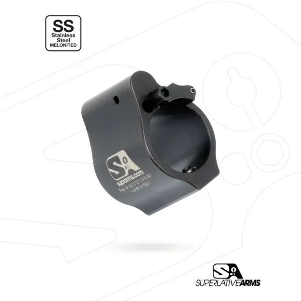 Superlative Arms Adjustable Gas Block .750" Set Screw Melonite, QPQ