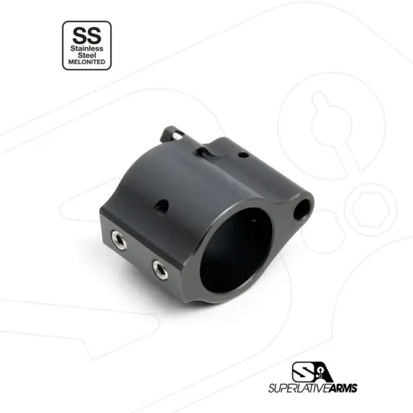 Superlative Arms Adjustable Gas Block .750" Set Screw Melonite, QPQ - Image 2