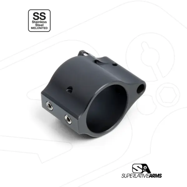 Superlative Arms Adjustable Gas Block .936" Set Screw Melonite, QPQ - Image 2