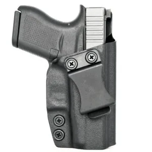 Rounded Glock 43/43X IWB KYDEX Holster Black/Left Hand/Standard Cut