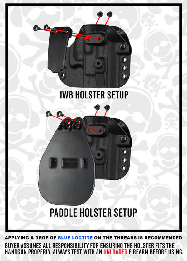 G-Code Paradigm Universal Fit Holster for Medium/Large Framed Firearm in Black - Image 2