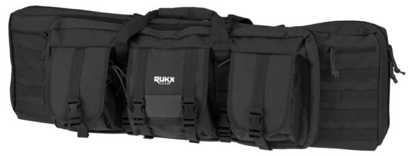 Rukx Gear 36" Tactical Double Gun Case, Black Large