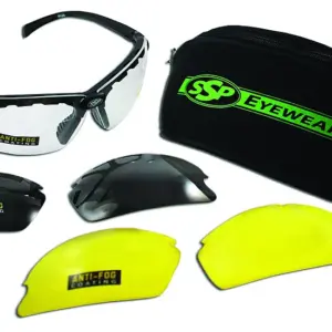 SSP Eyewear Chelan AST Shooting Glasses Kit- 3 Lenses