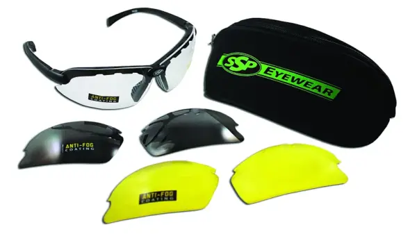 SSP Eyewear Chelan AST Shooting Glasses Kit- 3 Lenses