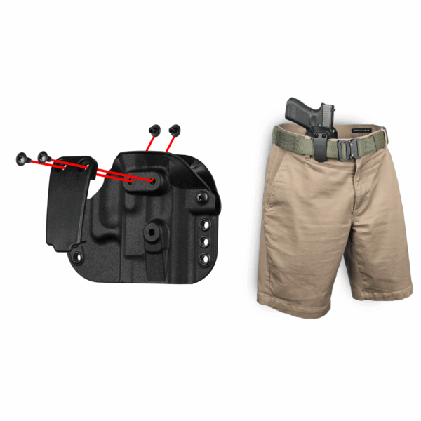 G-Code Paradigm Universal Fit Holster for Medium/Large Framed Firearm in Black - Image 10