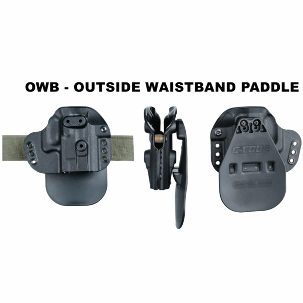 G-Code Paradigm Universal Fit Holster for Medium/Large Framed Firearm in Black - Image 9
