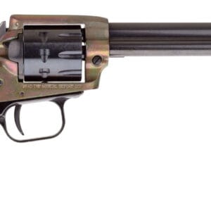 Heritage Mfg RR22999CH6 Rough Rider  22 LR 9 Shot, 6.50" Black Steel Barrel, Simulated Case Hardened Zinc Alloy Frame, Black Cylinder, Cocobolo Grip, Hammer/Thumb Safety, Exposed Hammer