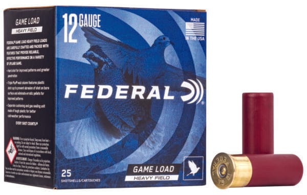 Federal H1234 Game-Shok Heavy Field 12Gauge 2.75" 1 1/8oz 4Shot 25 Per Box/10 Case
