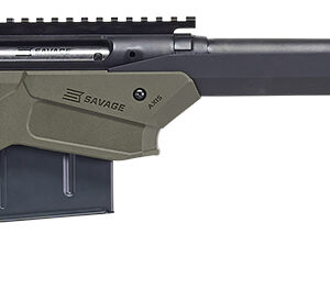 Savage Arms 57551 Axis II Precision 308 Win 10+1 22", Matte Black Barrel/Rec, OD Green Adjustable MDT Aluminum Chassis, Polymer Grip