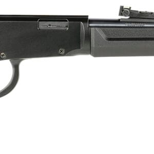 Rossi RL22181SY Rio Bravo  Lever Action 22 LR Caliber with 15+1 Capacity, 18" Round Barrel, Polished Black Metal Finish & Black Synthetic Stock Right Hand (Full Size)