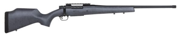 Mossberg 28101 Patriot Long Range Hunter 308 Win Caliber with 5+1 Capacity, 22" Barrel, Threaded/Fluted Matte Blued Metal Finish & Sniper Gray Fixed Monte Carlo Stock Right Hand (Full Size)