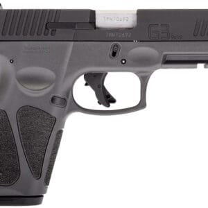 Taurus 1G3B941G15 G3  Full Size Frame 9mm Luger 15+1 4" Matte Stainless Steel Barrel, Matte Black Tenifer Cerakote Serrated Steel Slide, Gray Polymer Frame w/Picatinny Rail, Polymer Grip, Right Hand