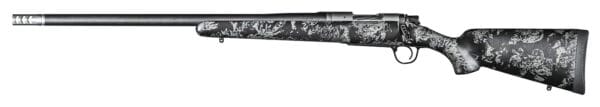Christensen Arms 8010617800 Ridgeline FFT 28 Nosler 3+1 22" Carbon Fiber/Threaded Barrel, Stainless Steel, Black with Gray Accents Stock, Left Hand