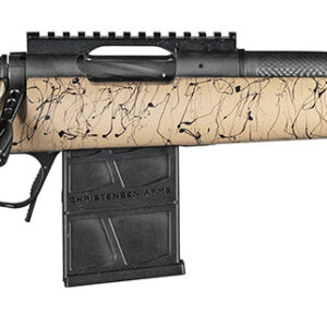 Christensen Arms 8010612100 Ridgeline Scout Full Size 6.5 Creedmoor 4+1, 16" Black Nitride Steel Threaded Barrel, Black Nitride Aluminum Receiver, Tan w/Black Webbing Fixed Sporter Stock