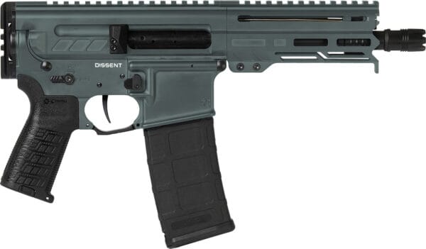 CMMG 30A0E33CG Dissent MK4 300 Blackout 30+1 6.50", Charcoal Green Cerakote Rec, OEM Grip, Picatinny Buffer Adapter, Zeroed Drop-In Single Stage Trigger