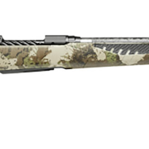 Savage Arms 58018 110 UltraLite 6.5 Creedmoor 4+1 22" Threaded Carbon Fiber Wrapped Barrel, Black Melonite Rec, Woodland Camo AccuStock with AccuFit