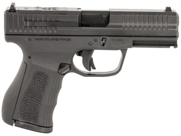 FMK FMKG49BSS G3  9mm Luger 14+1 4" Stainless Steel Barrel, Black Optic Cut/Serrated Carbon Steel Slide, Black Polymer Frame w/Picatinny Rail, Black Backstrap Grip