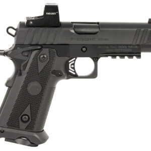 Girsan 395010 Witness2311  10mm Auto 15+1 4.25" Black Steel Barrel, Black Serrated Black Polymer Frame w/Beavertail & Picatinny Rail, Black Checkered Polymer Grip, Ambidextrous
