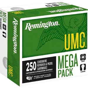 Remington Ammunition 23781 UMC Mega Pack 45ACP 230gr Full Metal Jacket 250 Per Box/4 Case