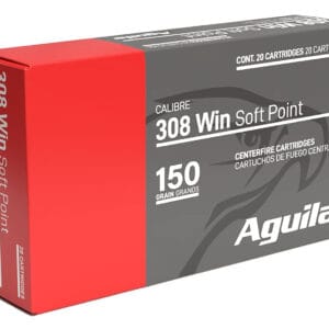 Aguila 8090AG   308Win 150gr InterLock Boat Tail Soft Point 20 Per Box/10 Case