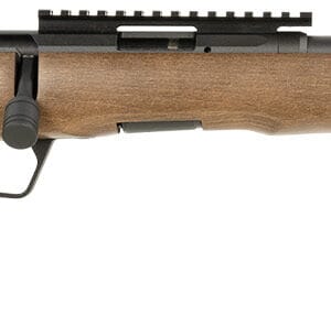 Savage Arms 70517 B Series Timber 22 WMR 10+1 16.50" Matte Black Threaded Barrel, Matte Black Picatinny Rail Carbon Steel Receiver, Woodgrain Fixed Thumbhole Stock