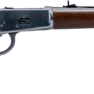 Heritage Mfg H92045189 92 Ranch Hand 45 Colt (Long Colt) 8rd 18" Stainless Polished  Barrel, Stainless Polished Receiver, Fixed Hardwood Stock