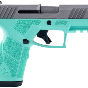 Taurus 1-GX2939C-10 GX2  9mm 10+1 3.37" Matte Stainless Steel Barrel, Matte Serrated Stainless Steel Slide, Cyan Polymer Frame w/Picatinny Rail, Polymer Grip