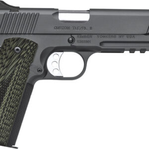 Kimber Mfg, Inc 3200338 TLE II  10mm Auto 8+1 5" Stainless Match Grade Barrel, Matte Black Serrated Steel Slide, Matte Black Steel Frame w/Beavertail & Picatinny Rail, Aggressively Textures G-10 Grip