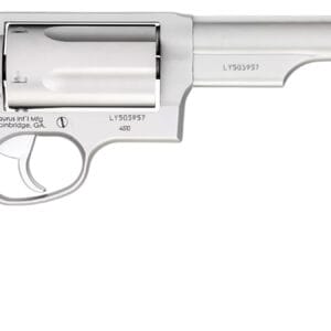 Taurus 2441069T Judge  Compact Frame 45 Colt (LC)/410 Bore 5rd, 6.50" Matte Stainless Stainless Steel Barrel, Cylinder & Frame, Black Finger Groove Grip, Exposed Hammer