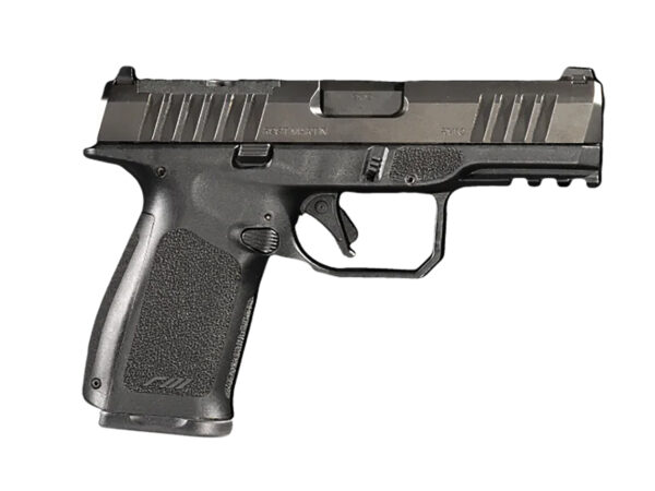 Rost Martin RM1CBLKOSP10CA RM1C *CA Compliant 9mm Luger 10+1 4" Black Compensated Match Grade Barrel, Black Tenifer Optic Ready/Serrated Steel Slide, Black Textured Grip