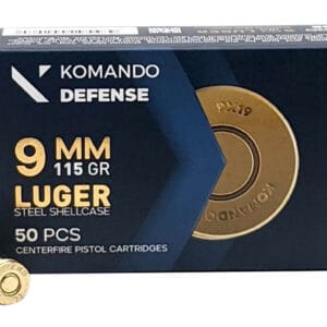 Dickinson LLC BRASS/STL   9mm 115gr Full Metal Jacket 50 Per Box/20 Case