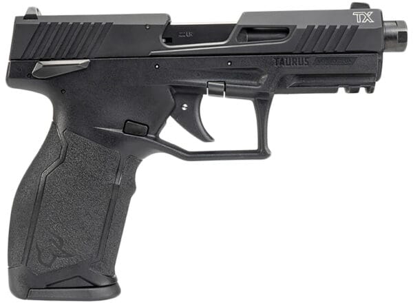 Taurus 1-2TX22141-15 2TX  Full Size Frame 22 LR 15+1 4.60" Matte Black Threaded Barrel, Black Anodized Serrated Slide, Matte Black Polymer Frame w/Picatinny Rail, Textured Grip