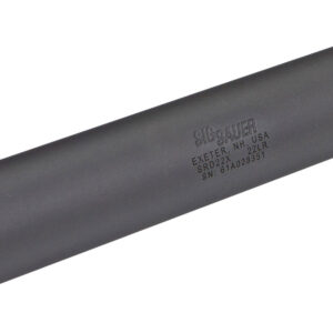 Sig Sauer SRD22X SRD22X  22 LR 1" Black Titanium Tube w/17 4 Stainless Steel Baffles 1/2" 28 tpi