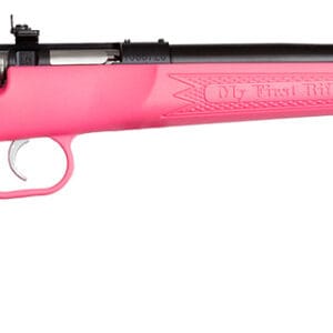 Crickett KSA2220 Youth  22 LR 1rd 16.12" Blued Single Shot Barrel, Blued Stainless Steel Receiver, Pink Fixed Synthetic Stock, Right Hand